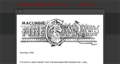 Desktop Screenshot of macungiefirecompany.org