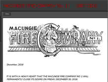 Tablet Screenshot of macungiefirecompany.org